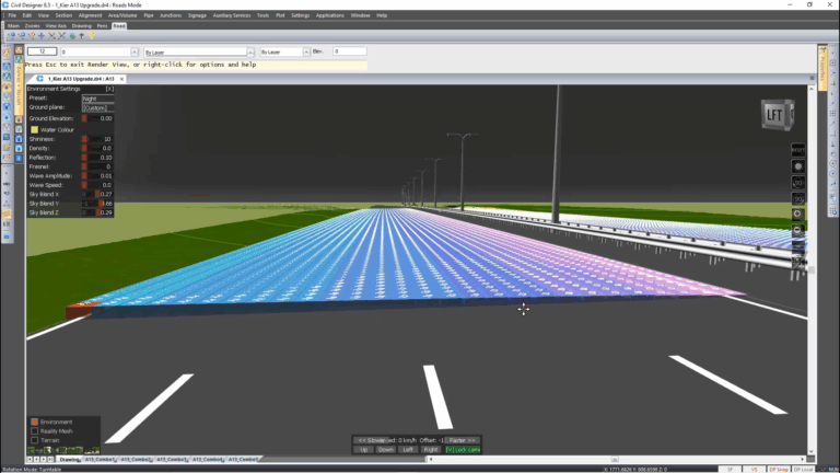 Water Film Thickness on a Road Surface